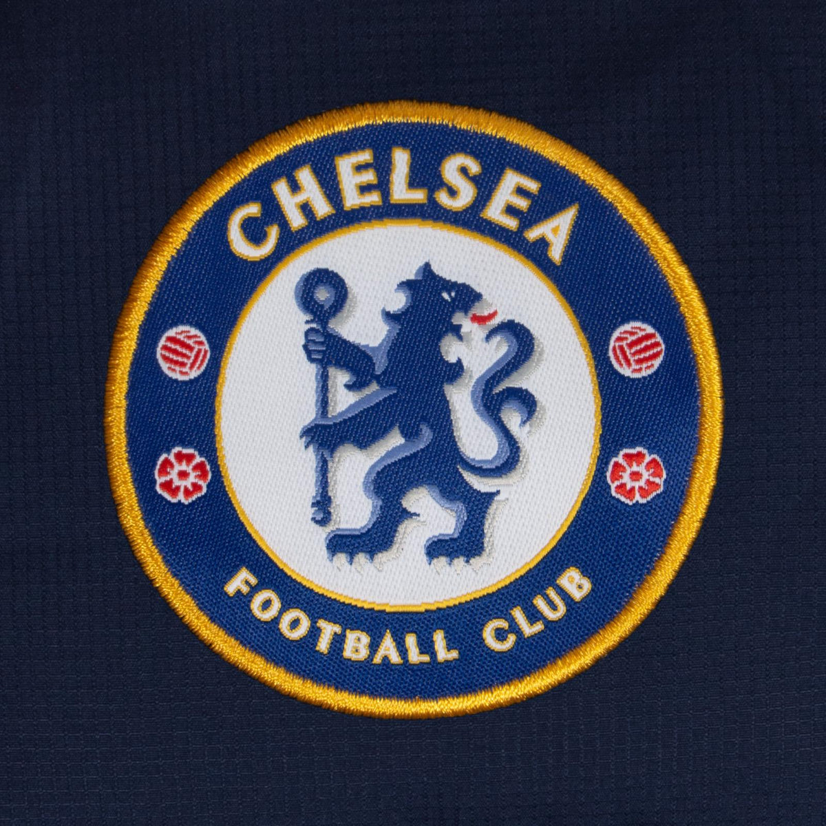 Navy - Side - Chelsea FC Mens Crest Quilted Jacket