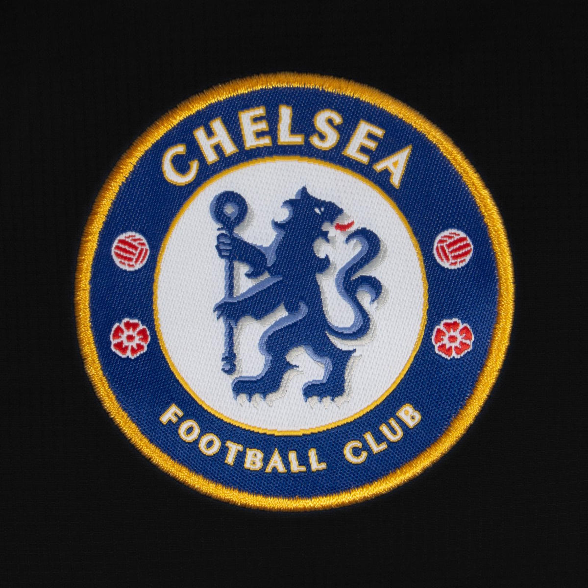 Black - Side - Chelsea FC Mens Crest Quilted Jacket