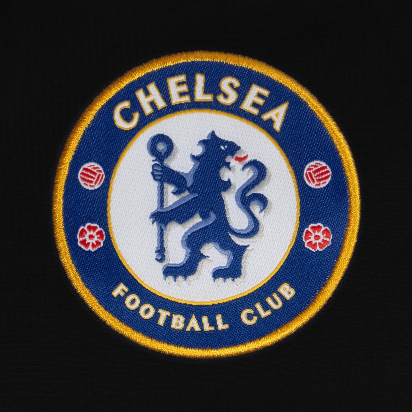 Black - Side - Chelsea FC Mens Crest Quilted Jacket