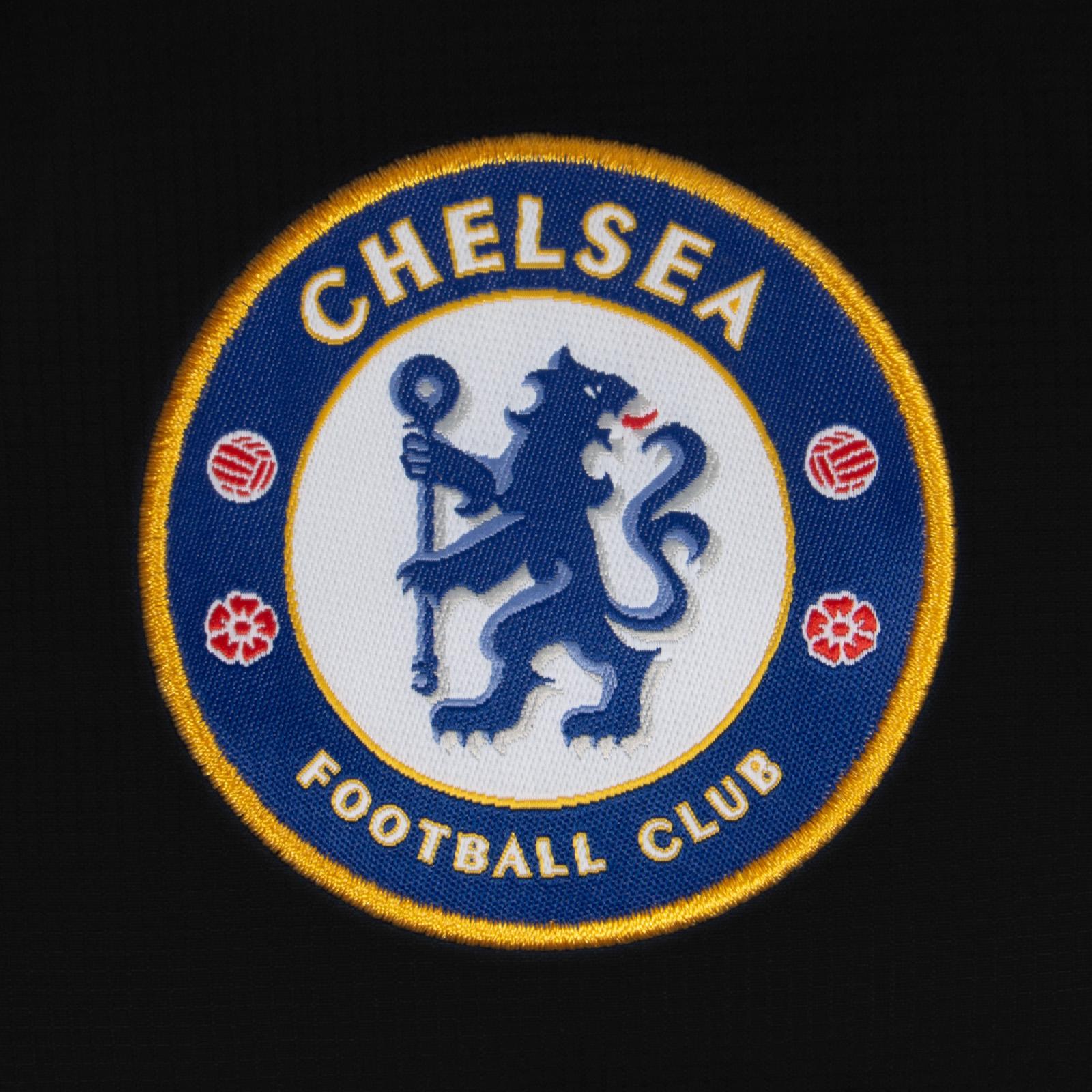 Black - Side - Chelsea FC Mens Crest Quilted Jacket