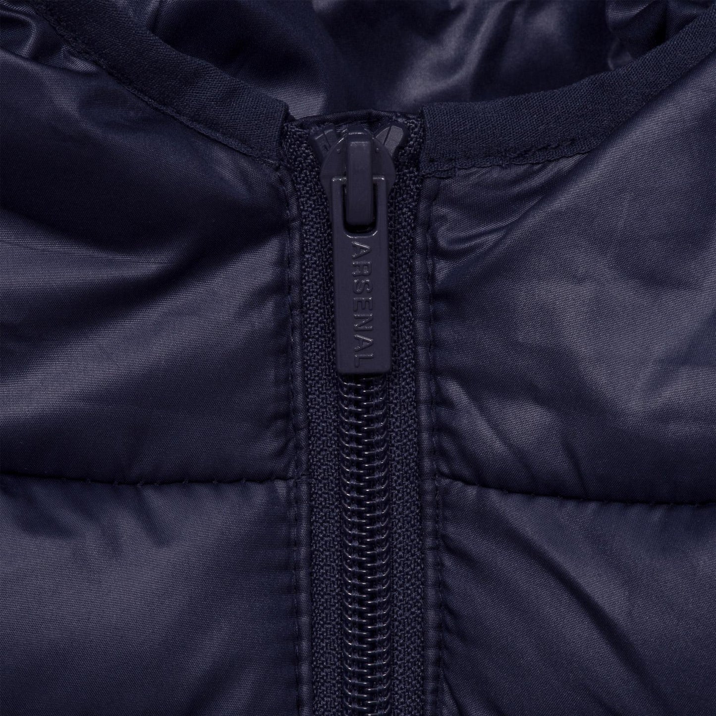 Navy Blue - Back - Arsenal FC Boys Crest Quilted Jacket