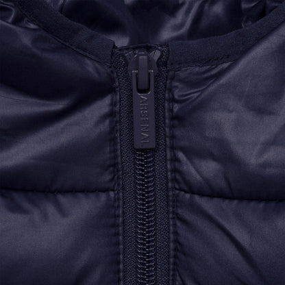 Navy Blue - Back - Arsenal FC Boys Crest Quilted Jacket