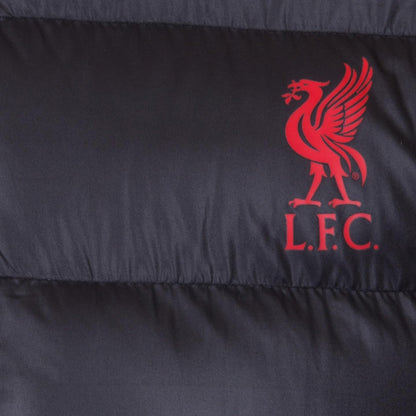 Black - Back - Liverpool FC Mens Crest Quilted Jacket