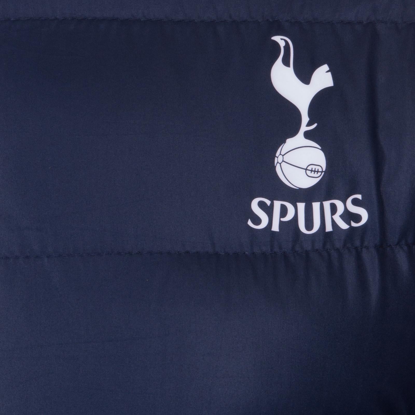 Navy Blue - Back - Tottenham Hotspur FC Mens Quilted Padded Jacket