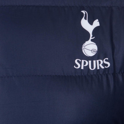 Navy Blue - Back - Tottenham Hotspur FC Mens Quilted Padded Jacket
