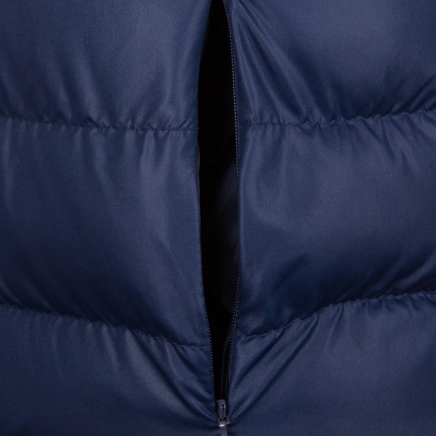 Navy Blue - Close up - Tottenham Hotspur FC Mens Quilted Padded Jacket