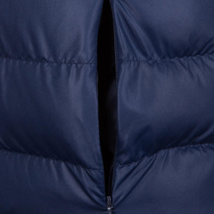 Navy Blue - Close up - Tottenham Hotspur FC Mens Quilted Padded Jacket
