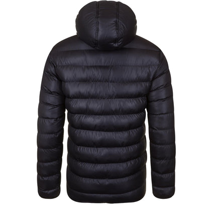 Black - Side - Celtic FC Mens Crest Quilted Jacket