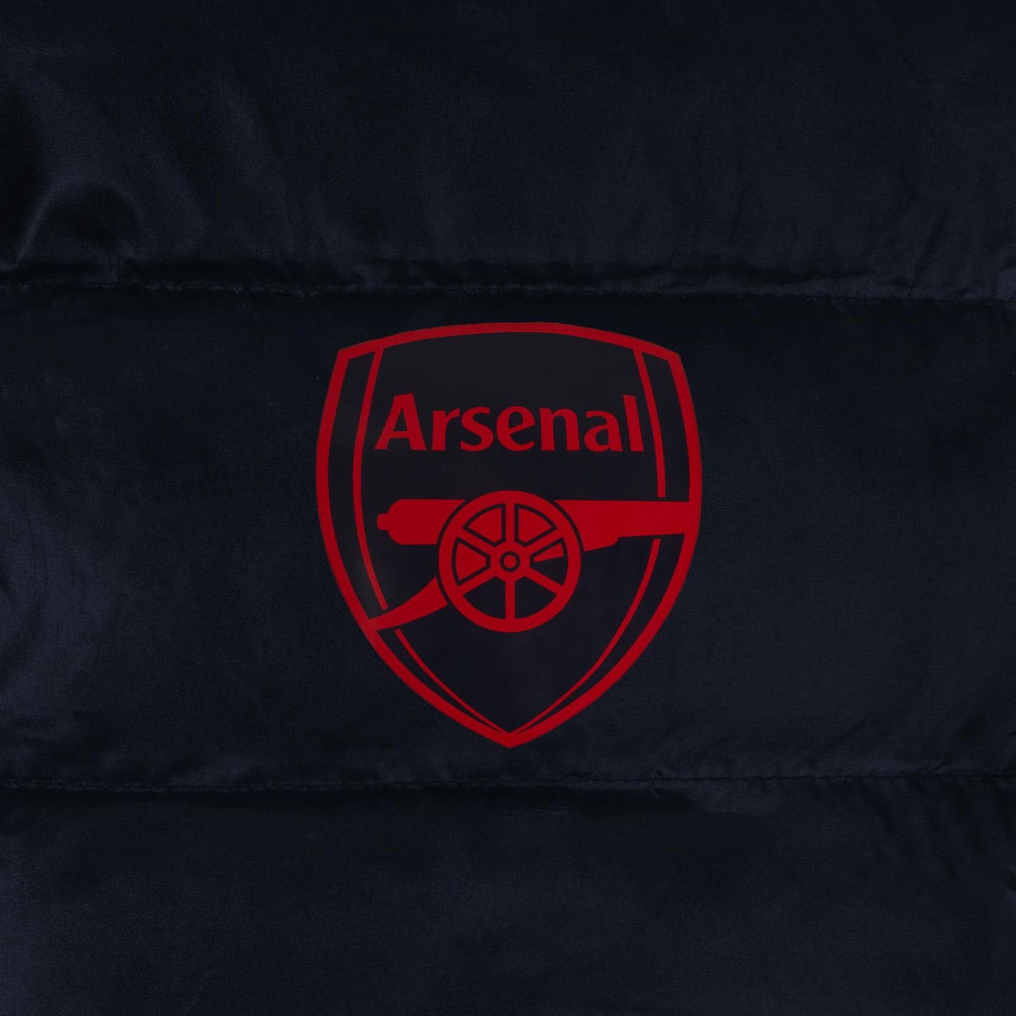 Navy Blue - Pack Shot - Arsenal FC Mens Crest Quilted Jacket
