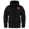 Black - Back - Arsenal FC Mens Crest Quilted Jacket