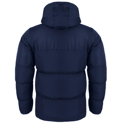 Navy - Pack Shot - Arsenal FC Mens Crest Quilted Jacket