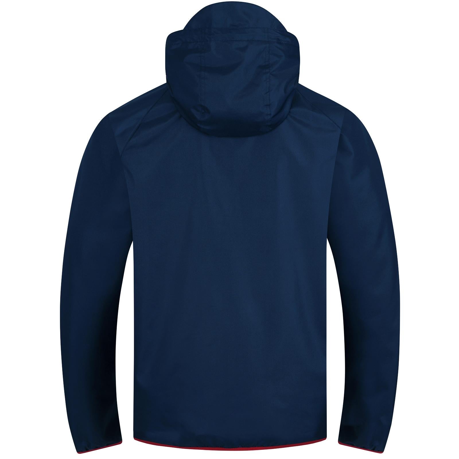Navy - Close up - West Ham United FC Mens Crest Peaked Windbreaker