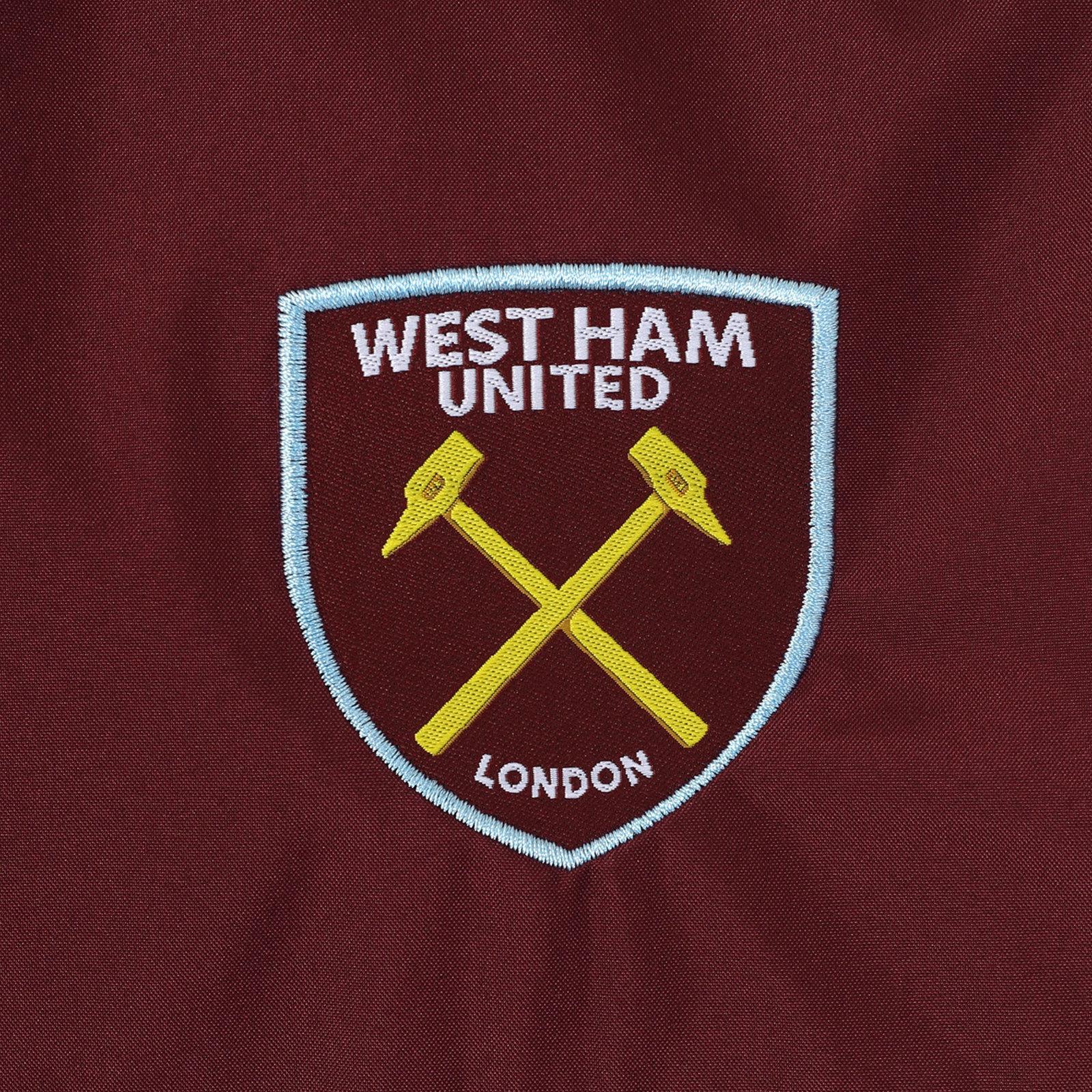 Navy-Claret - Back - West Ham United FC Mens Crest Raglan Windbreaker