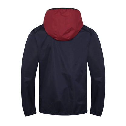Navy-Claret - Side - West Ham United FC Mens Crest Raglan Windbreaker