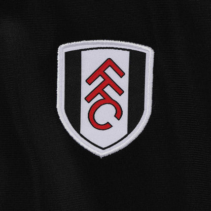 Black - Side - Fulham FC Mens Retro Bomber Jacket