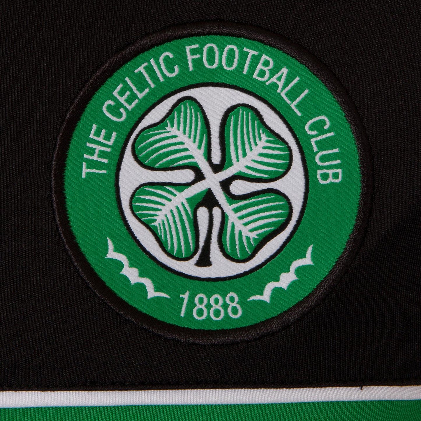 Black-Green - Back - Celtic FC Mens Polyester T-Shirt