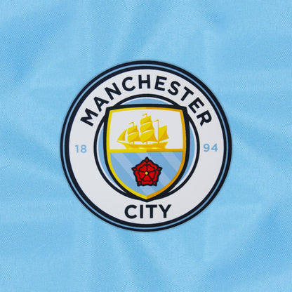 Navy-Sky Blue - Side - Manchester City FC Mens Crest Raglan Windbreaker