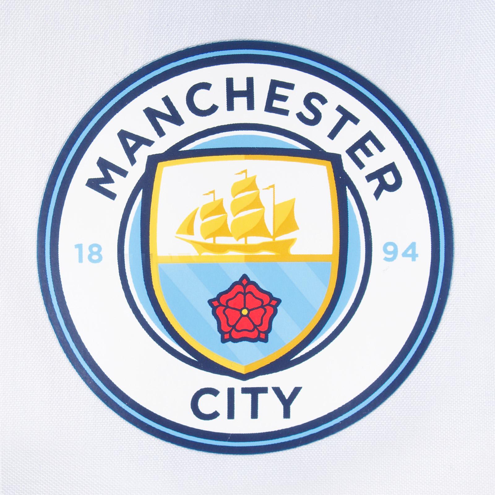 White-Sky Blue - Side - Manchester City FC Mens Crest Raglan Windbreaker