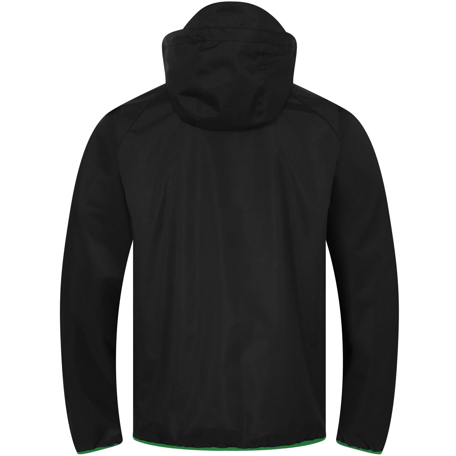 Black-Green - Back - Celtic FC Mens Crest Windbreaker