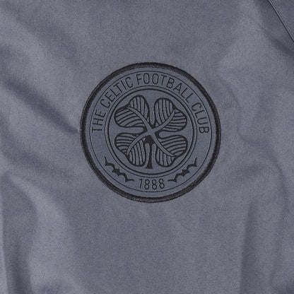 Grey - Back - Celtic FC Mens Crest Windbreaker