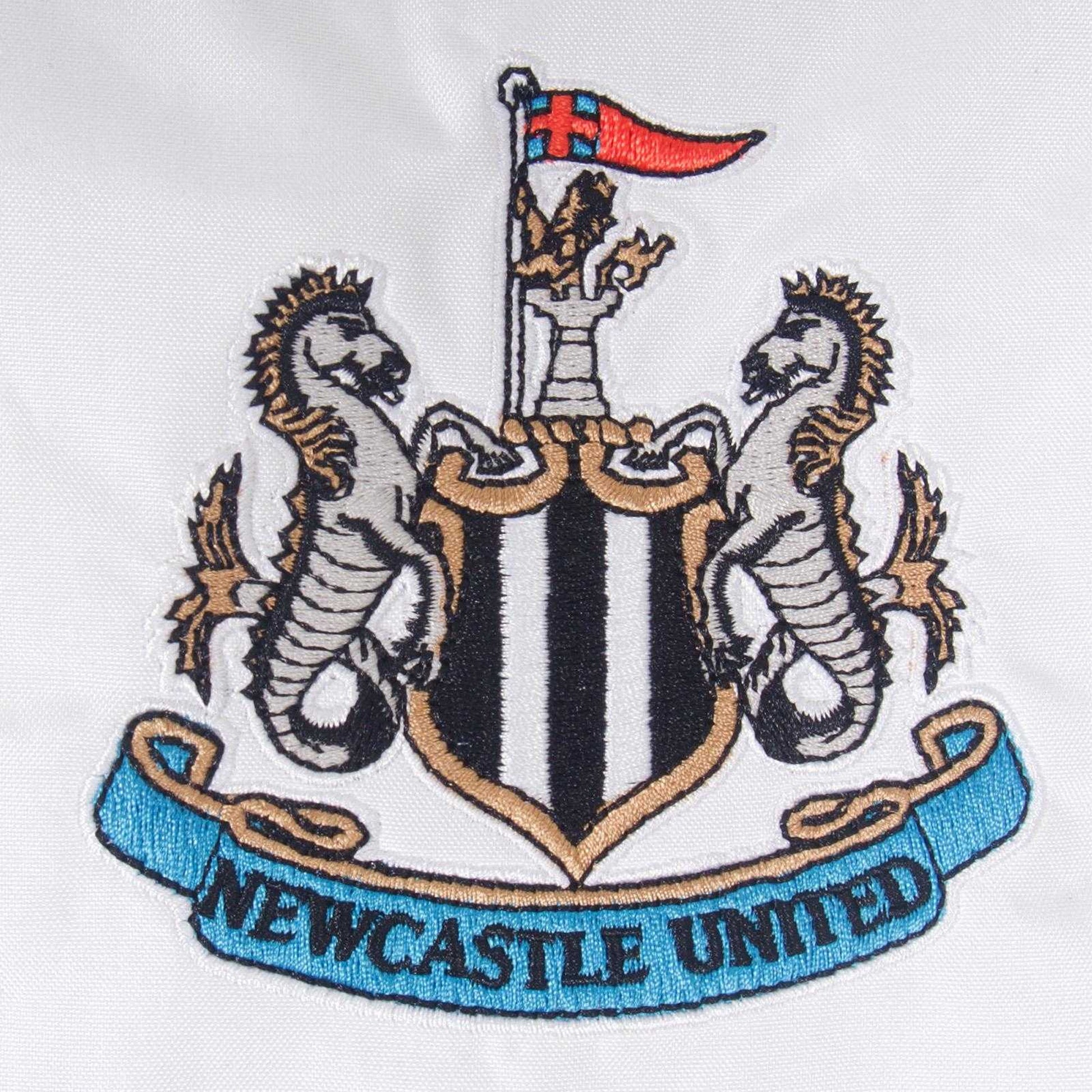 Black-White - Side - Newcastle United FC Mens Crest Two Tone Windbreaker