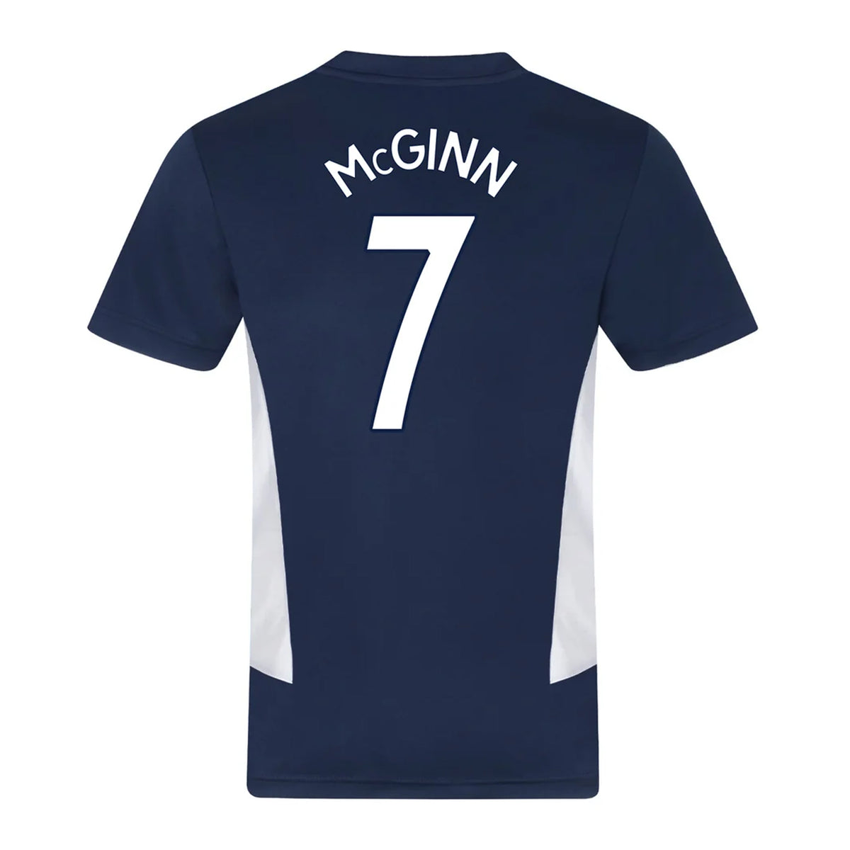 Navy Blue - Back - Scottish FA Mens McGinn 7 Polyester T-Shirt