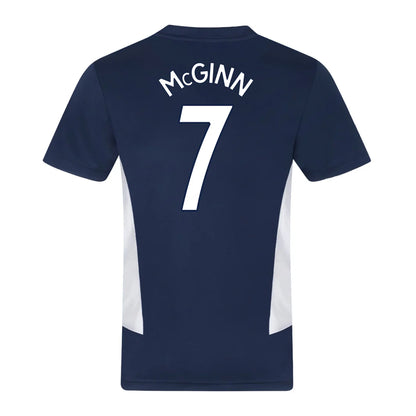 Navy Blue - Back - Scottish FA Mens McGinn 7 Polyester T-Shirt