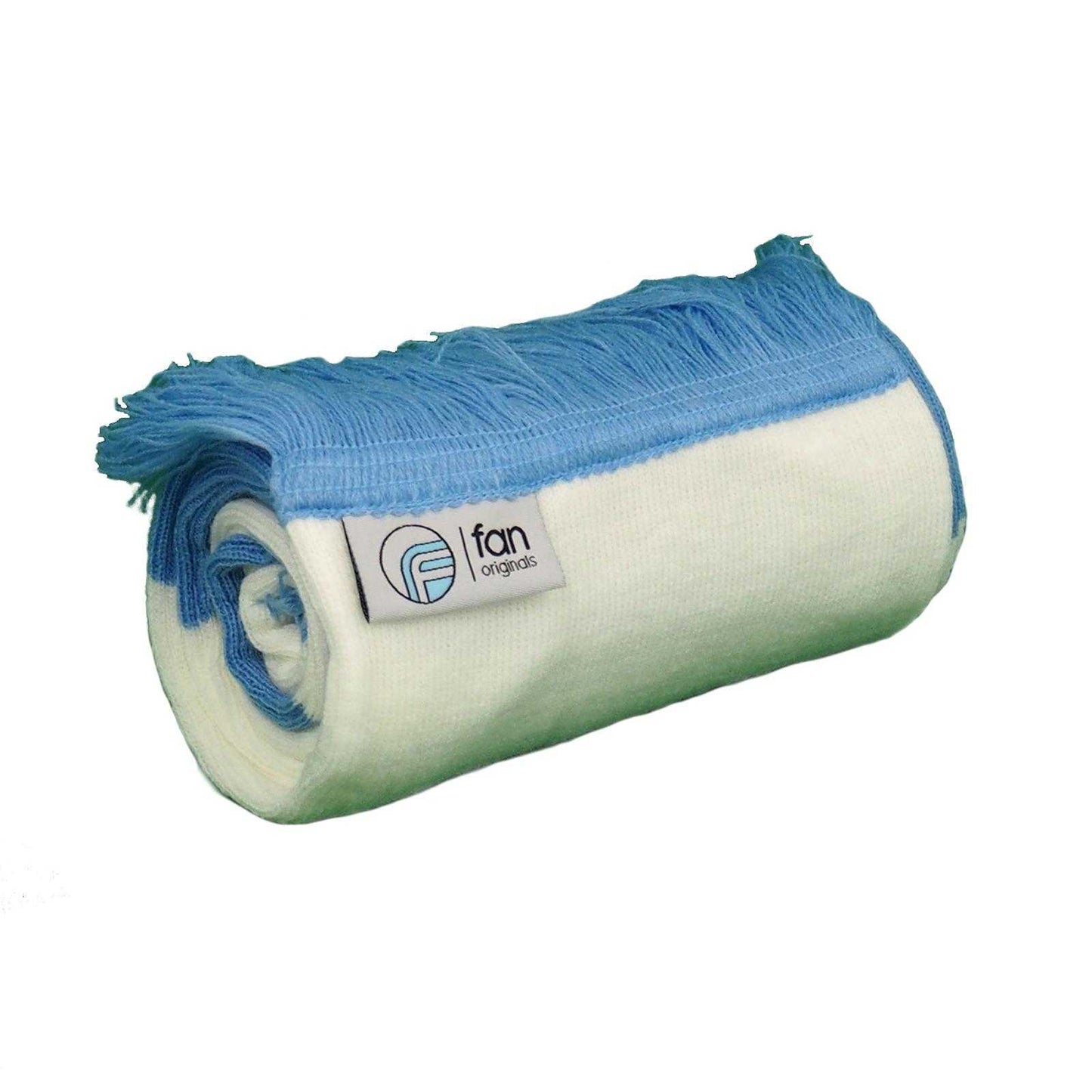 Sky Blue-White - Back - Fan Originals Manchester Retro Bar Scarf