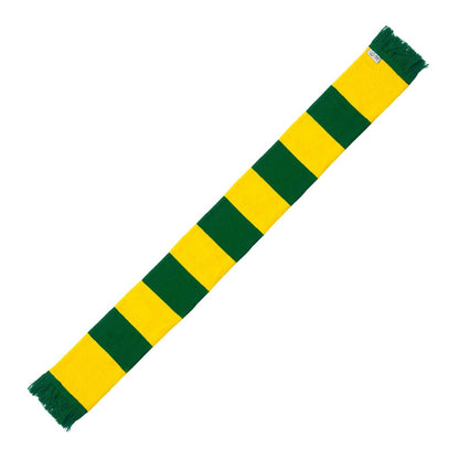 Yellow-Green - Back - Fan Originals Norwich Retro Bar Scarf