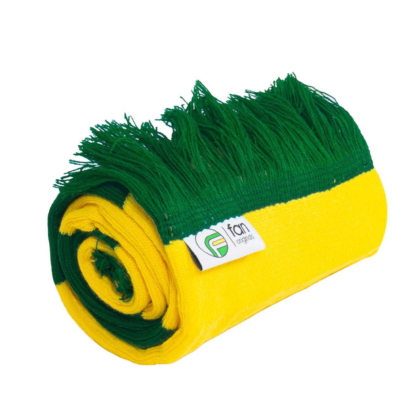 Yellow-Green - Lifestyle - Fan Originals Norwich Retro Bar Scarf