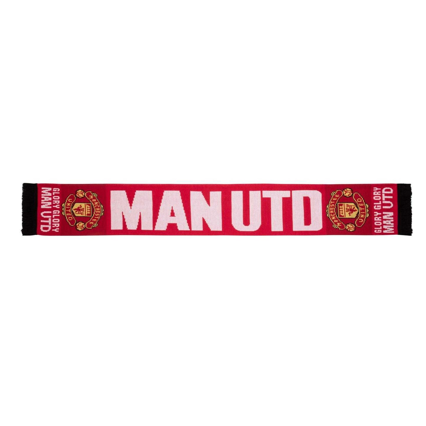 Red - Back - Manchester United FC Glory Glory Man United Scarf