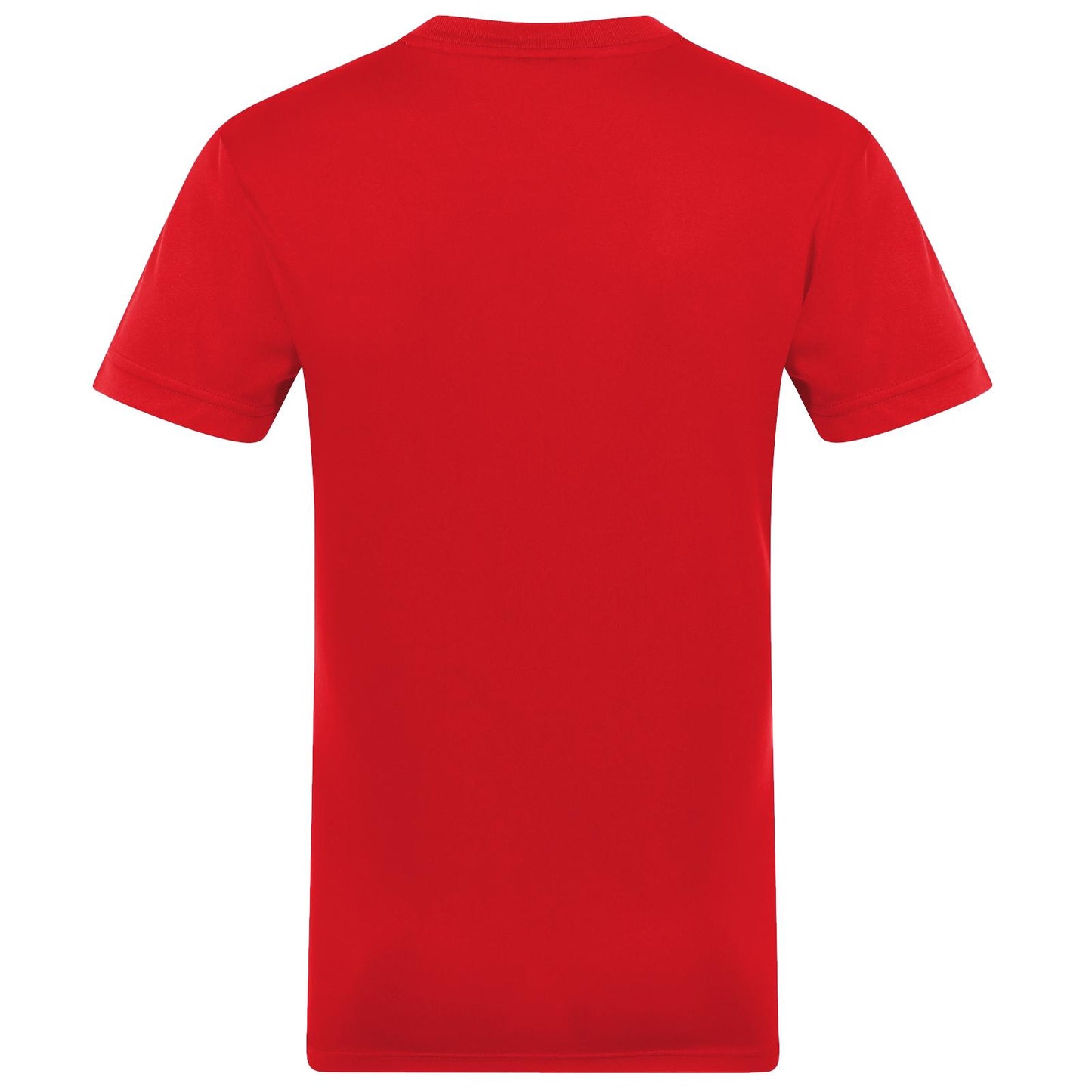 Red-White - Back - Arsenal FC Mens Striped Polyester T-Shirt