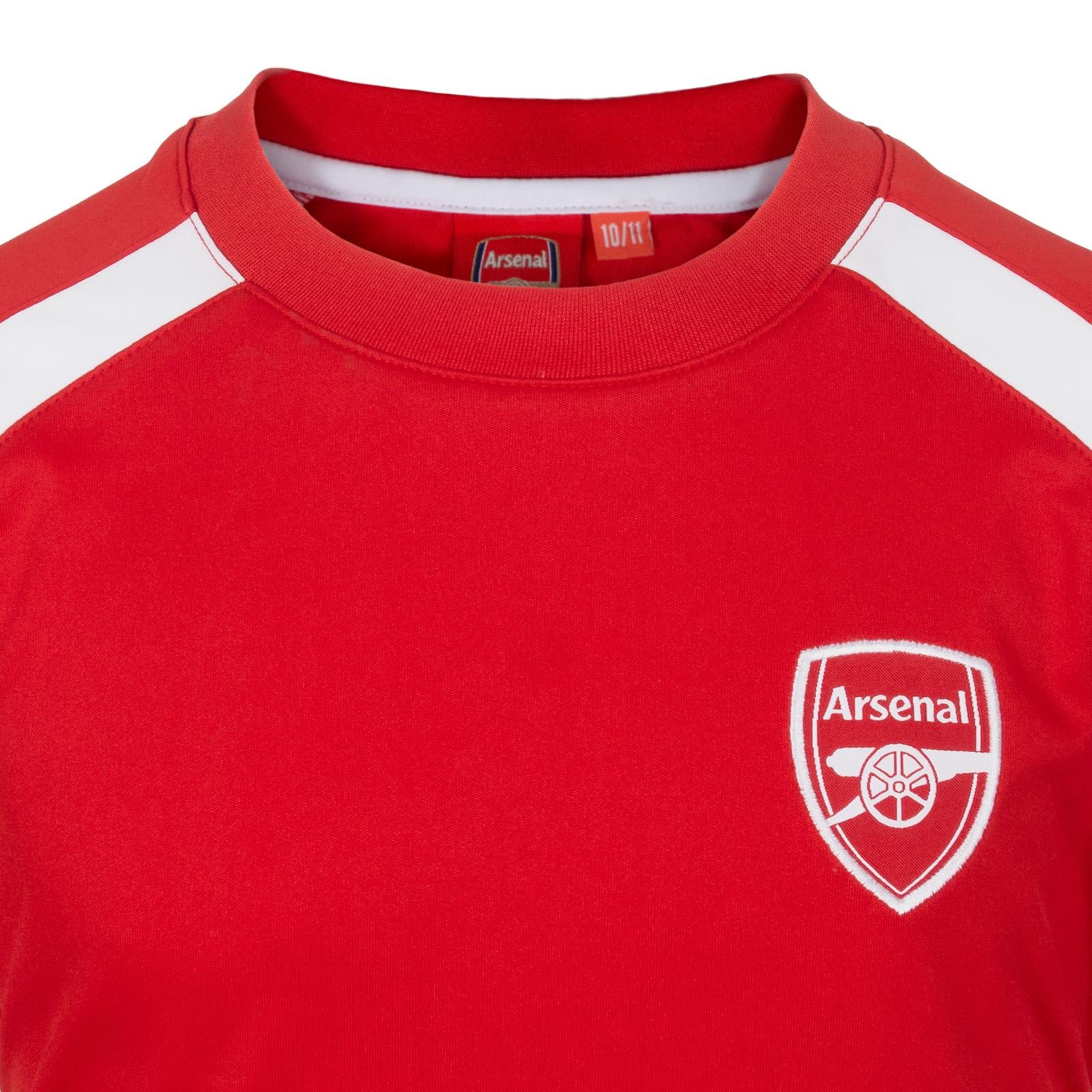 Red - Back - Arsenal FC Boys Polyester T-Shirt