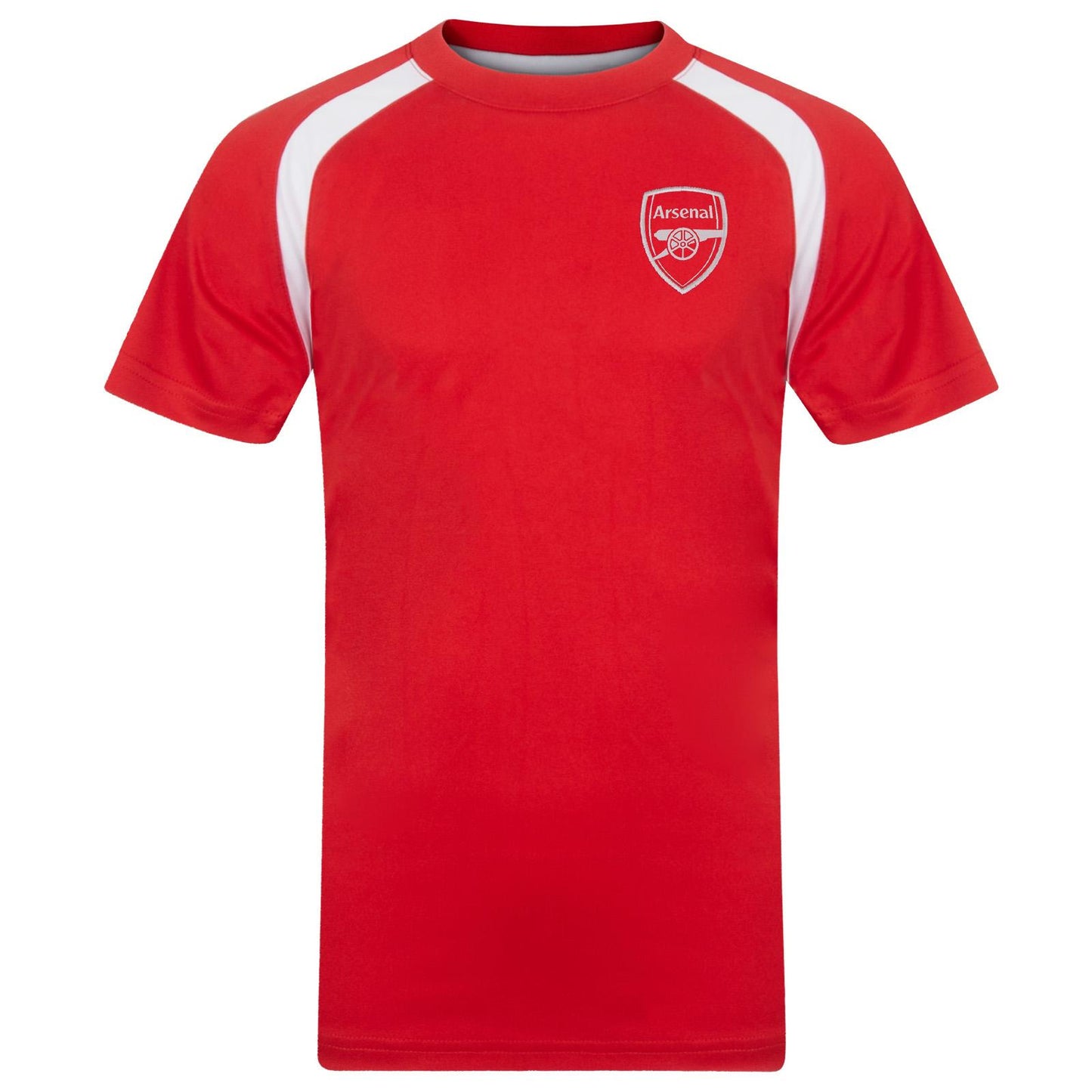 Red - Front - Arsenal FC Boys Polyester T-Shirt