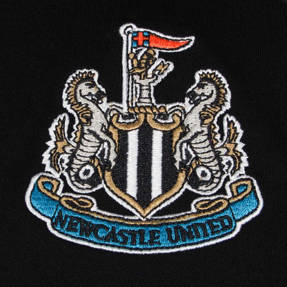 Black - Side - Newcastle United FC Boys Crest Polyester T-Shirt