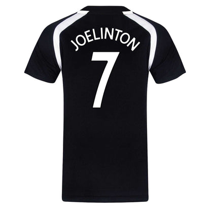 Black - Back - Newcastle United FC Boys Joelinton 7 Polyester T-Shirt