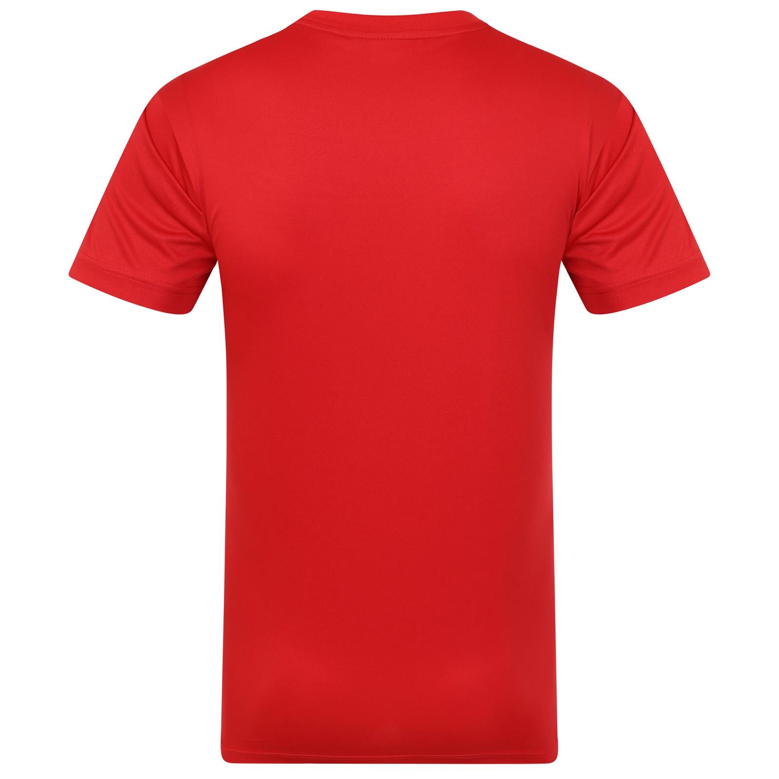 Red - Side - Sunderland AFC Mens Football Polyester T-Shirt