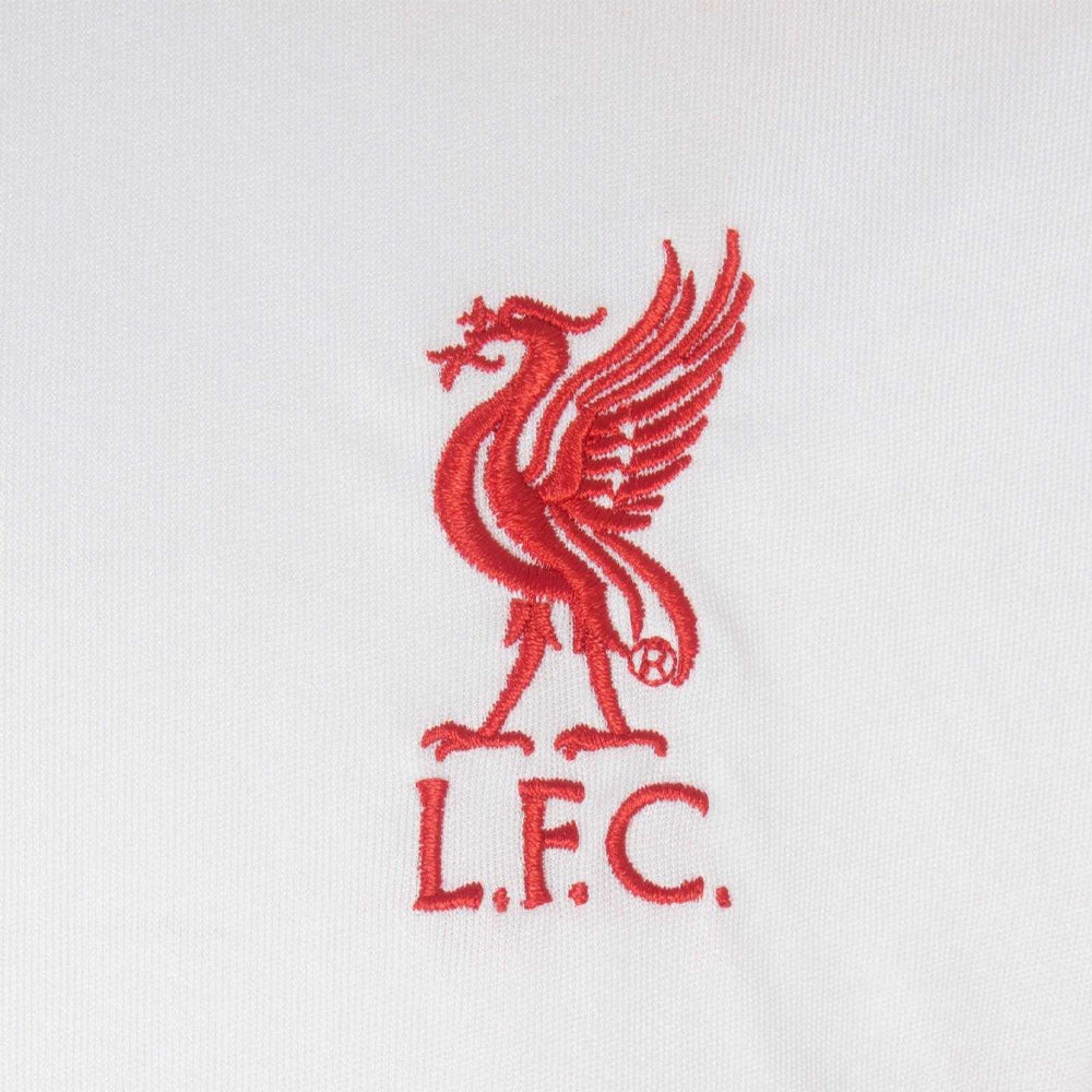 Red-White - Side - Liverpool FC Mens Contrast Striped Polyester T-Shirt