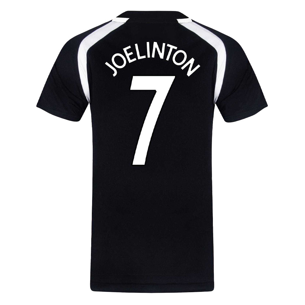 Black - Back - Newcastle United FC Mens Joelinton 7 Polyester T-Shirt