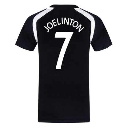 Black - Back - Newcastle United FC Mens Joelinton 7 Polyester T-Shirt