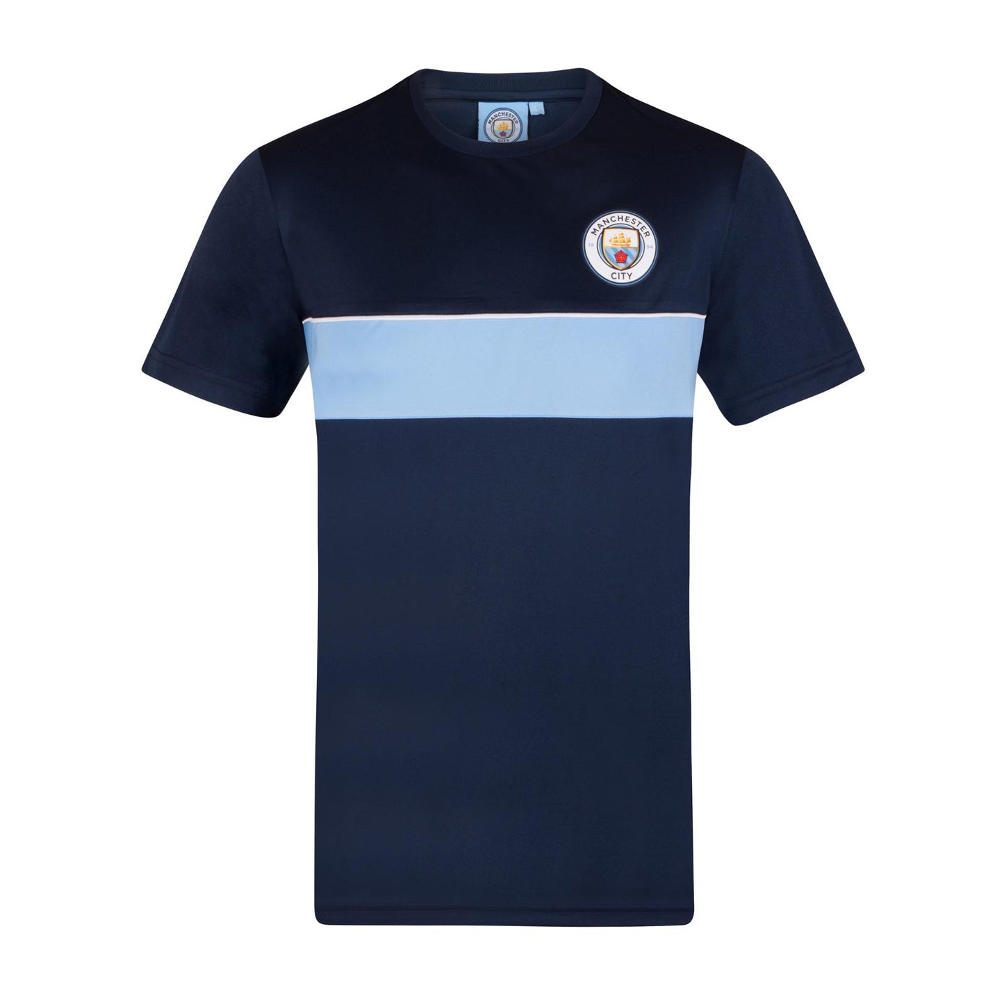 Navy - Back - Manchester City FC Mens Haaland 9 Polyester T-Shirt