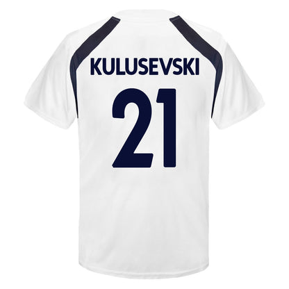 White - Front - Tottenham Hotspur FC Boys Kulusevski 21 T-Shirt