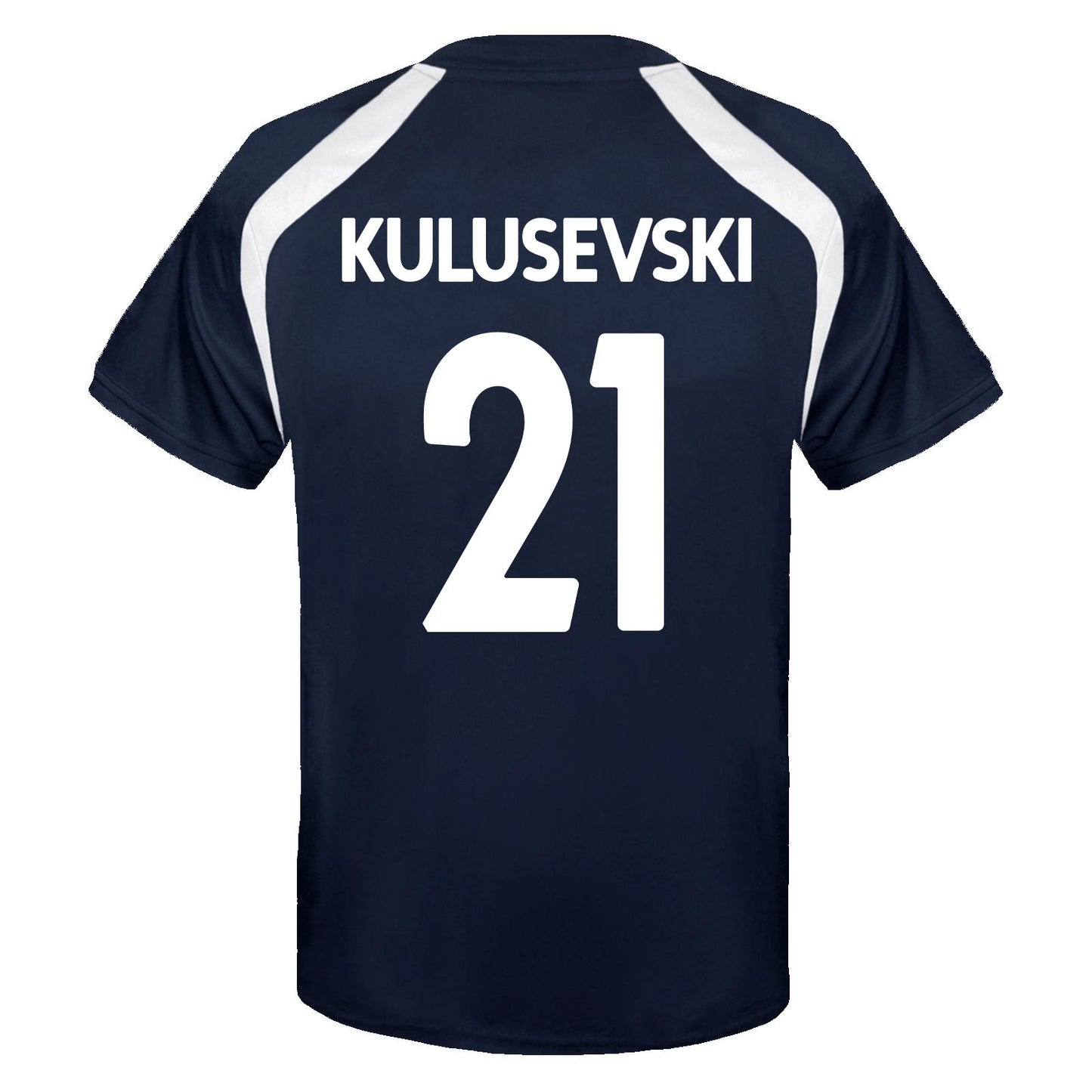 Navy - Front - Tottenham Hotspur FC Boys Kulusevski 21 T-Shirt
