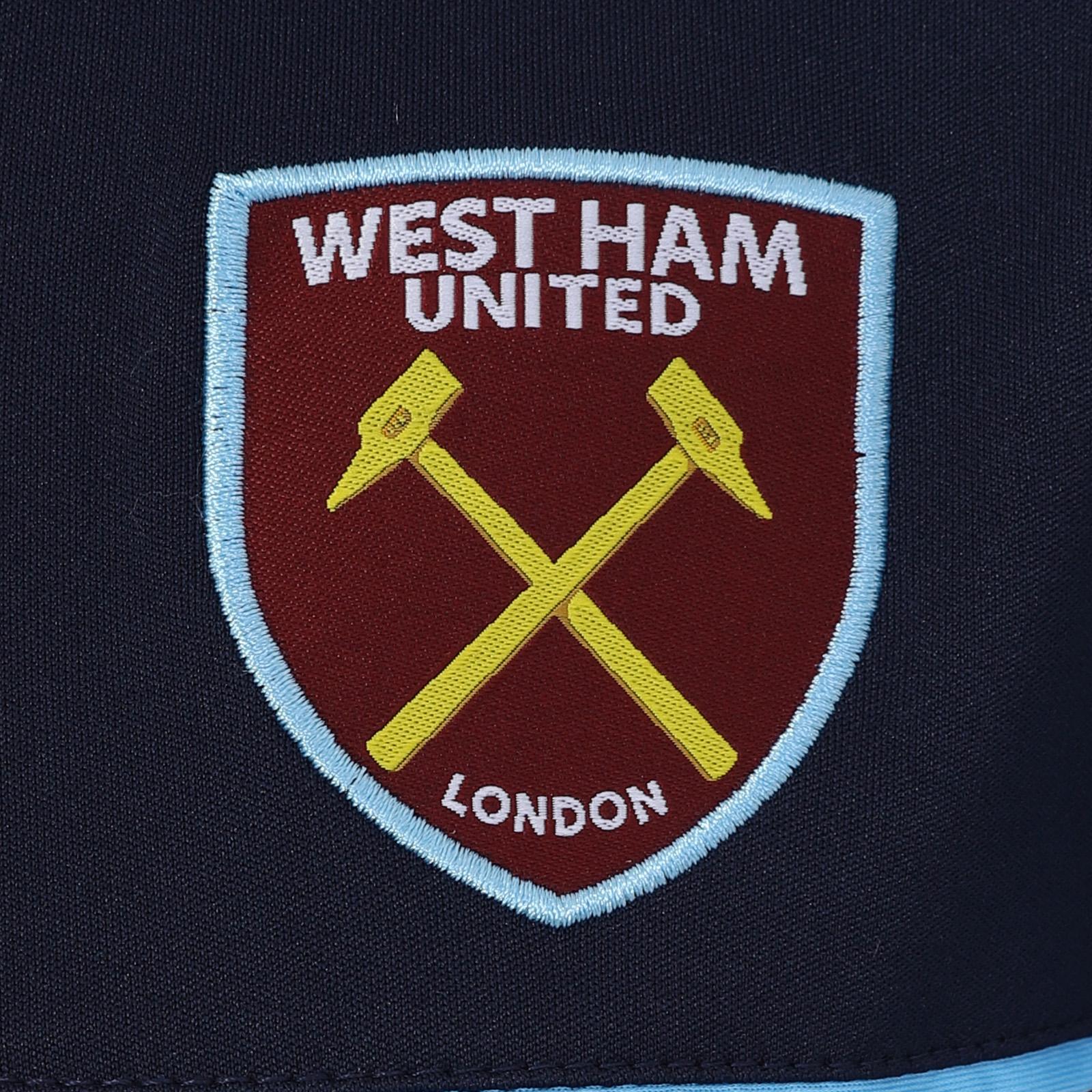 Navy Blue - Back - West Ham United FC Boys Polyester T-Shirt