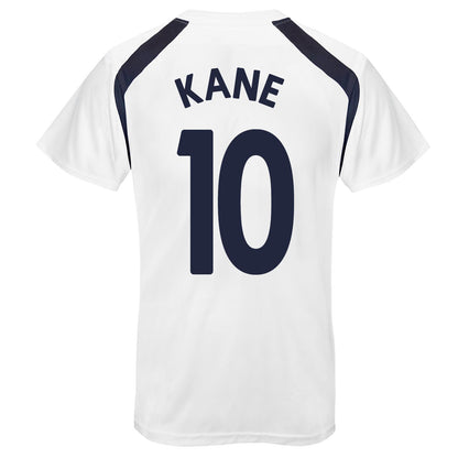 White - Front - Tottenham Hotspur FC Boys Kane 10 T-Shirt