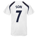 White - Front - Tottenham Hotspur FC Boys Son 7 T-Shirt
