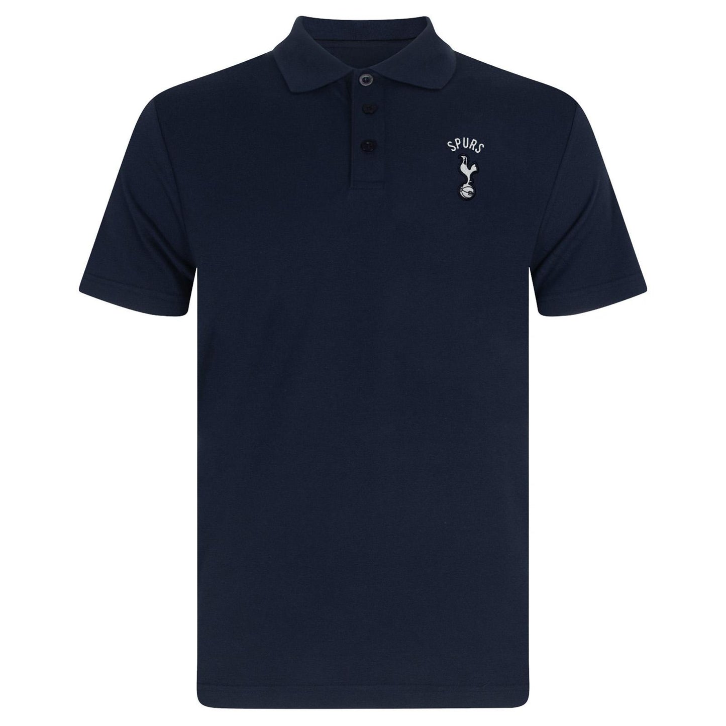 Navy Blue - Back - Tottenham Hotspur FC Mens Crest Polo Shirt