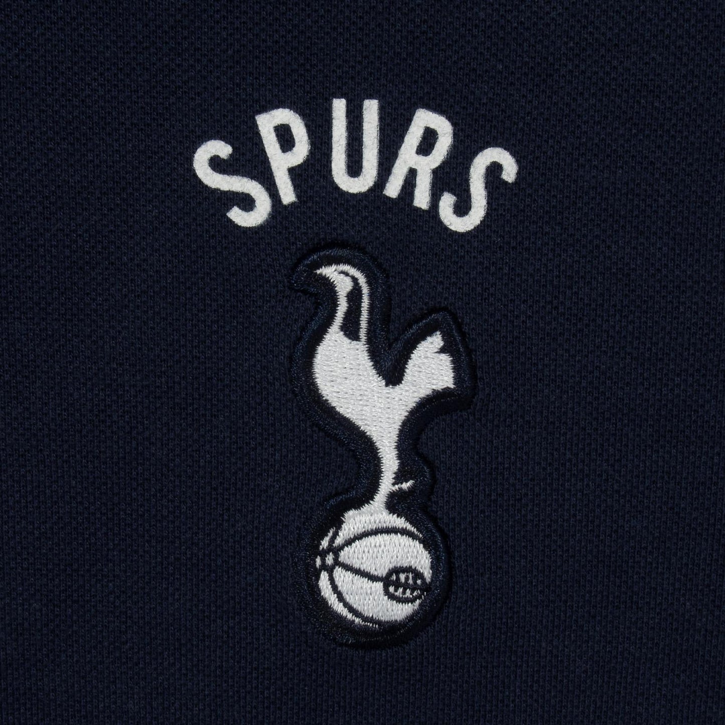 Navy Blue - Side - Tottenham Hotspur FC Mens Crest Polo Shirt