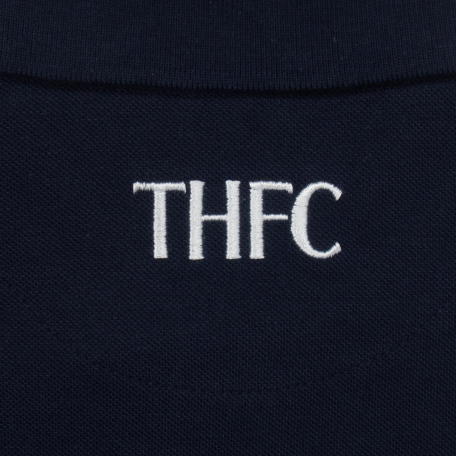 Navy Blue - Pack Shot - Tottenham Hotspur FC Mens Crest Polo Shirt
