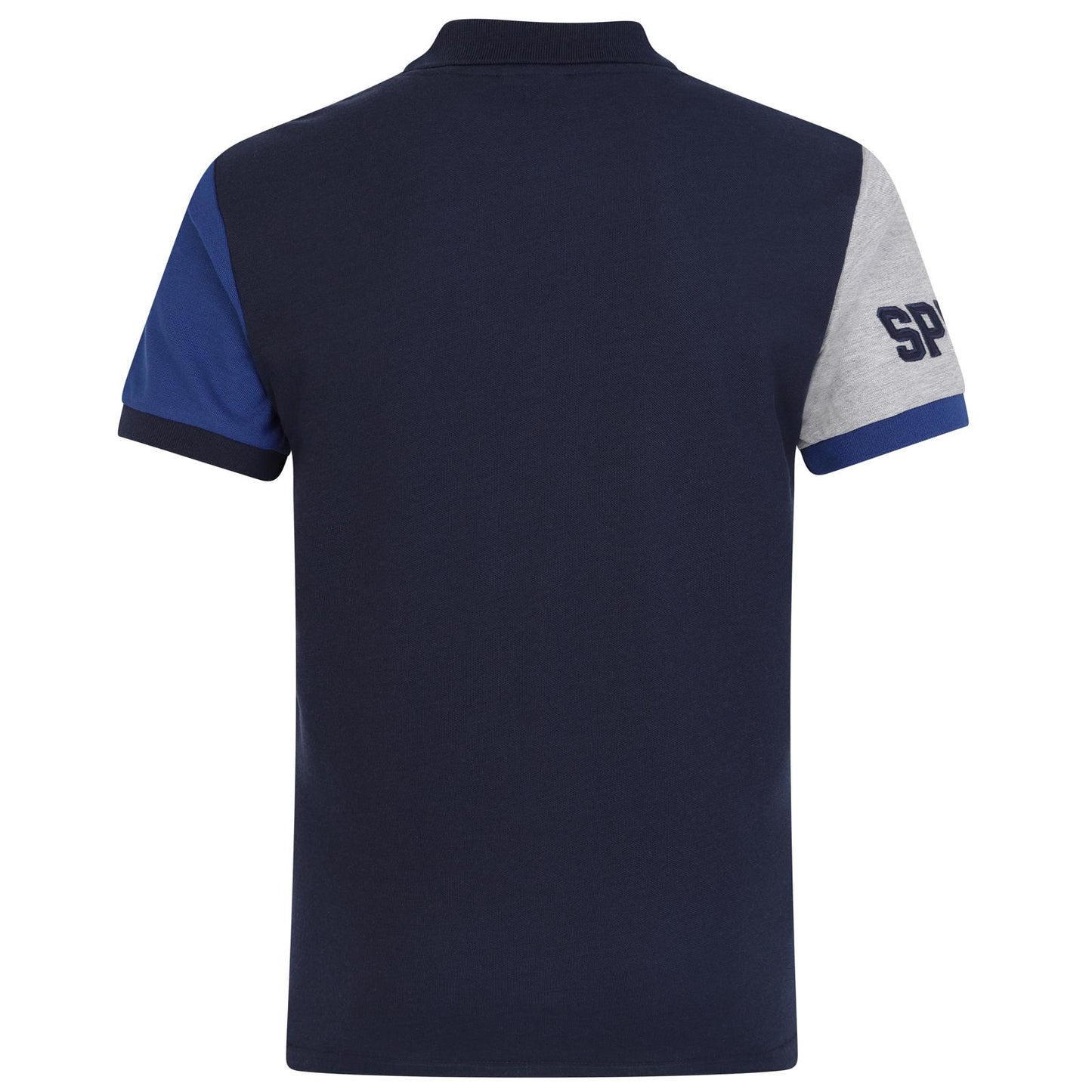 Navy - Back - Tottenham Hotspur FC Mens Contrast Polo Shirt